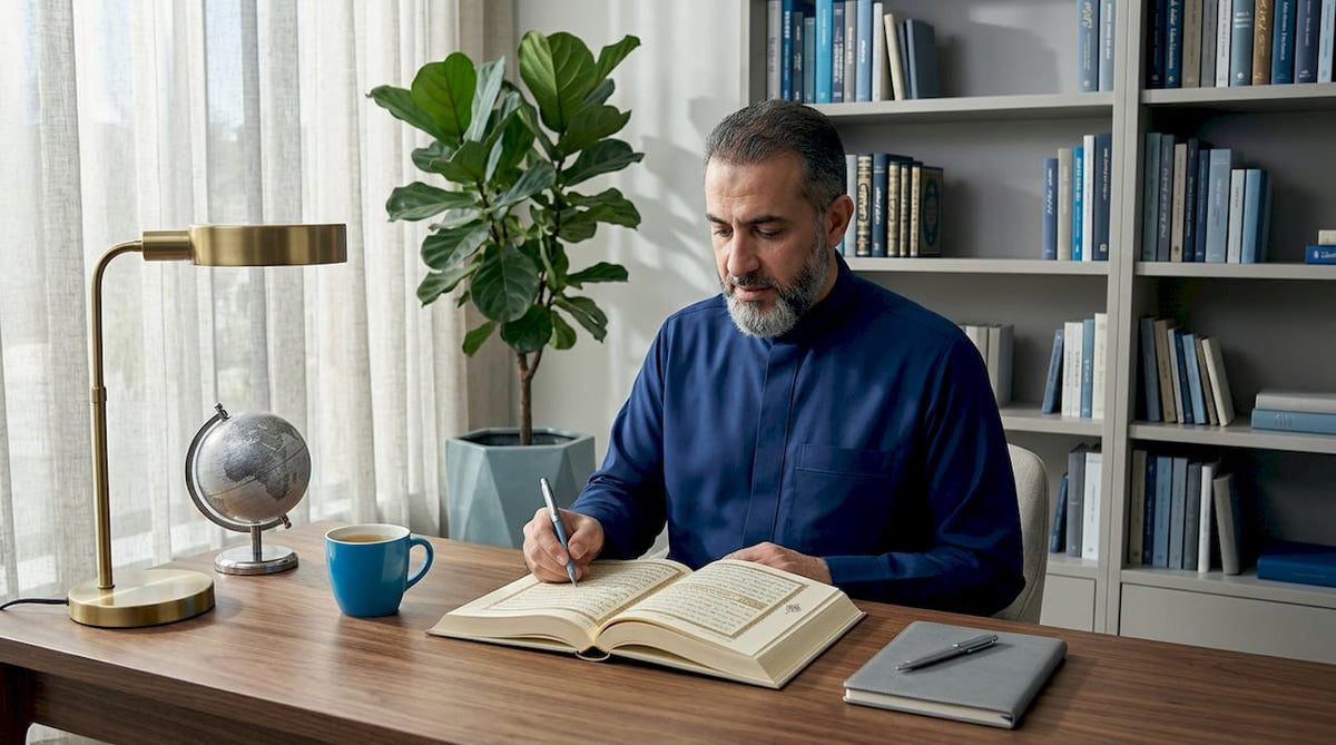 Imam studying gold mentions in Quran