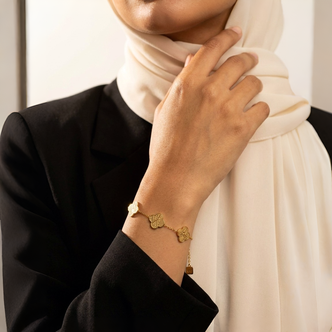 Sabr, Shukr, Tawakkul Clover Bracelet